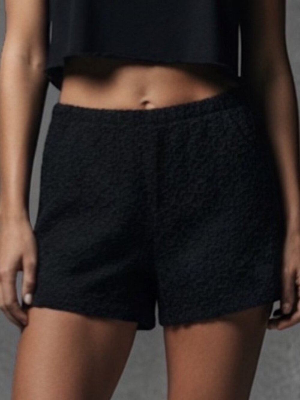 Black Lace Shorts Women Small Mini Stretch Indie Sleaze